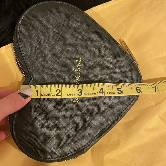 Black saffiano leather-like wristlet - Picture 7 of 7